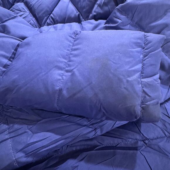 LL Bean's Down Jacket Blue with Green Interior Size S8 - Picture 4 of 8